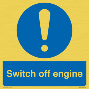 Switch off engine